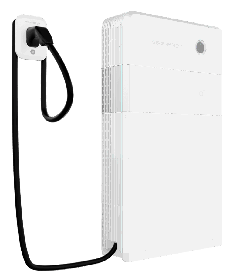 Valkoinen latausmoduuli kaapelilla Sigenergy Sigen EV DC
